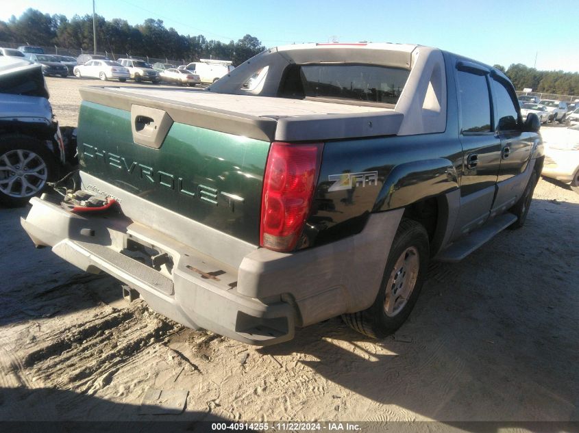 2002 Chevrolet Avalanche 1500 VIN: 3GNEC13T32G351063 Lot: 40914255