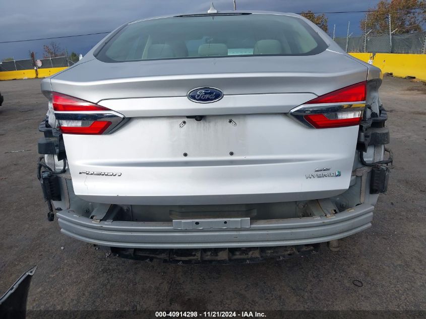 2019 Ford Fusion Hybrid Se VIN: 3FA6P0LU4KR206340 Lot: 40914298