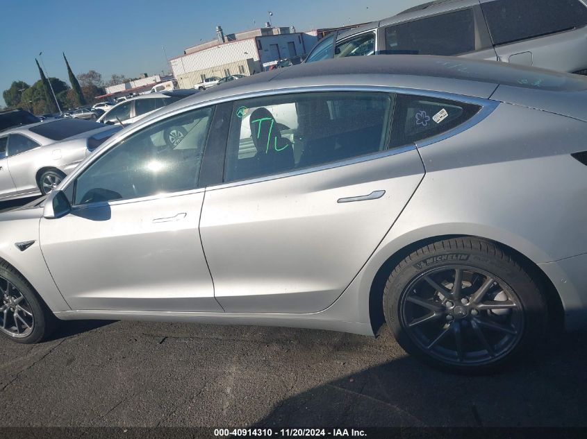 2018 Tesla Model 3 Long Range/Mid Range VIN: 5YJ3E1EA8JF022031 Lot: 40914310