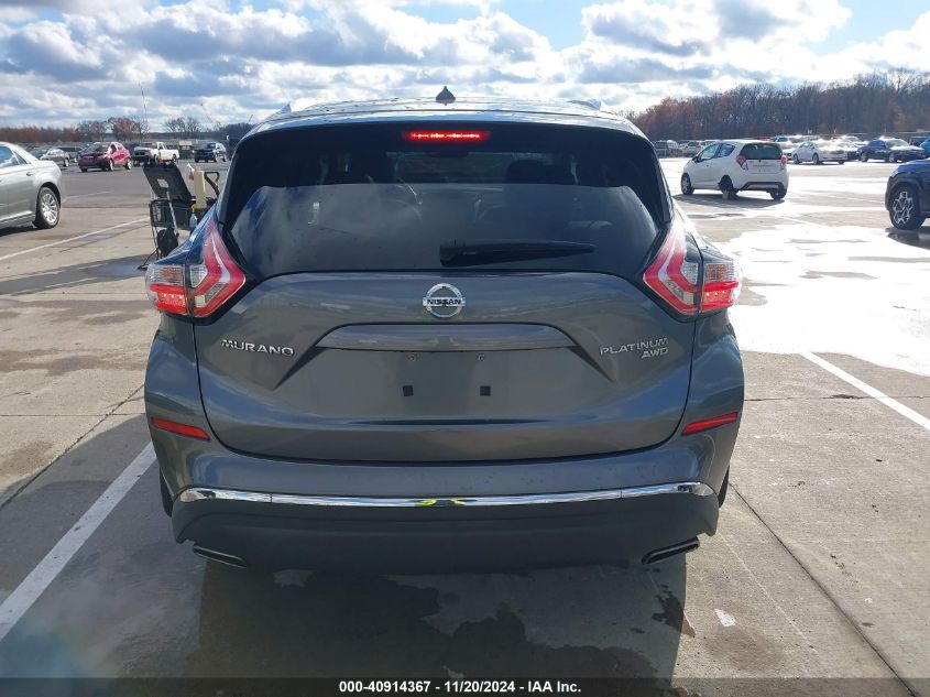 2015 Nissan Murano Platinum VIN: 5N1AZ2MHXFN258457 Lot: 40914367