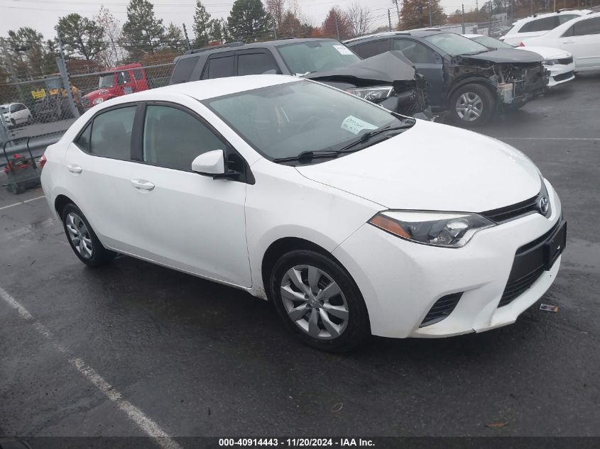 2016 Toyota Corolla Le VIN: 2T1BURHE9GC526970 Lot: 40914443