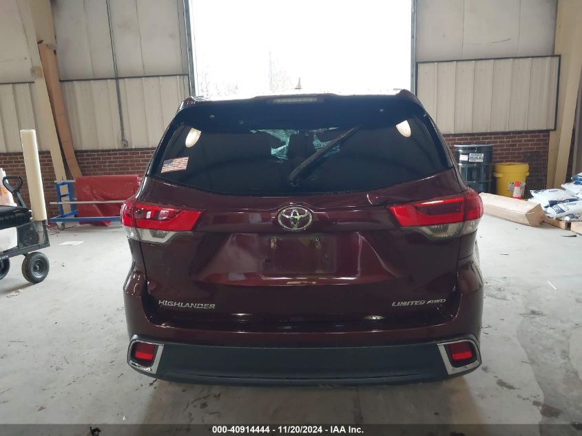 2017 Toyota Highlander Limited/Limited Platinum VIN: 5TDDZRFH5H5393736 Lot: 40914444