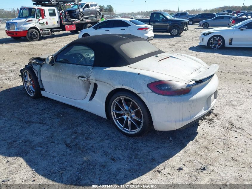 2015 Porsche Boxster VIN: WP0CA2A80FS120405 Lot: 40914485