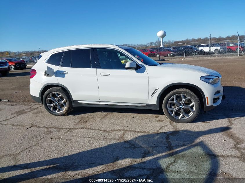 2020 BMW X3 xDrive30I VIN: 5UXTY5C02L9D03572 Lot: 40914526