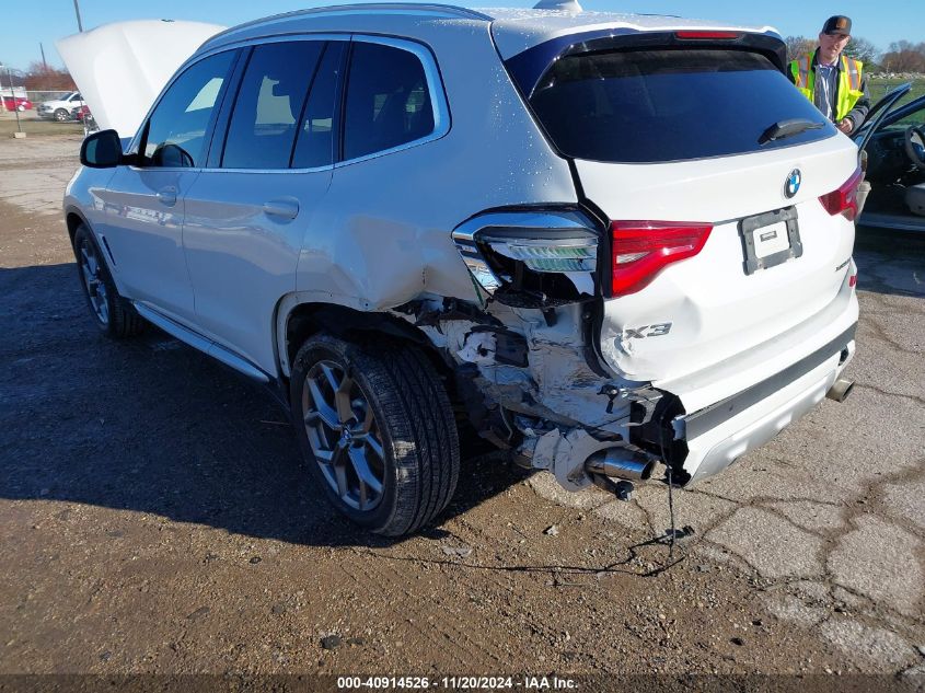 2020 BMW X3 xDrive30I VIN: 5UXTY5C02L9D03572 Lot: 40914526