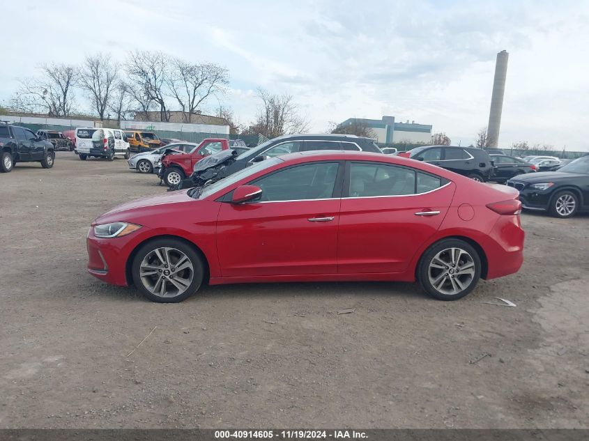 2017 Hyundai Elantra Limited VIN: 5NPD84LF3HH055056 Lot: 40914605