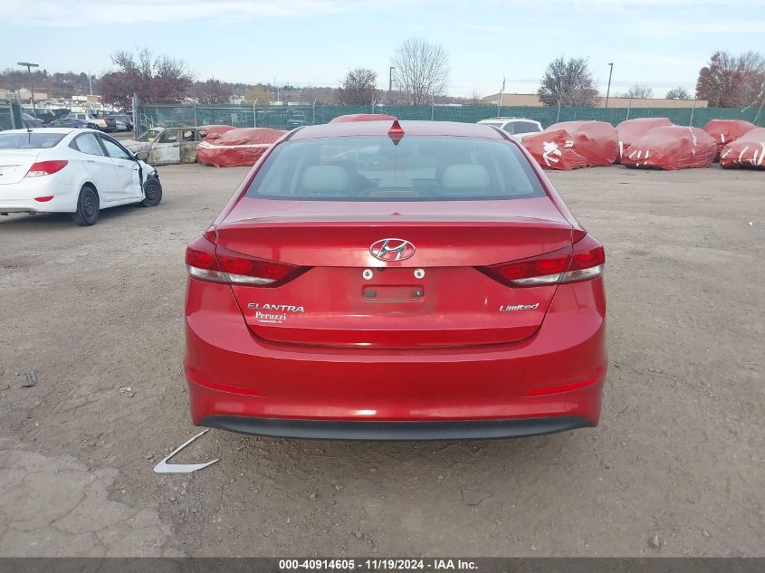 2017 Hyundai Elantra Limited VIN: 5NPD84LF3HH055056 Lot: 40914605