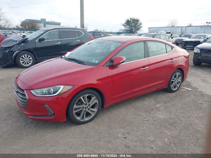 2017 Hyundai Elantra Limited VIN: 5NPD84LF3HH055056 Lot: 40914605