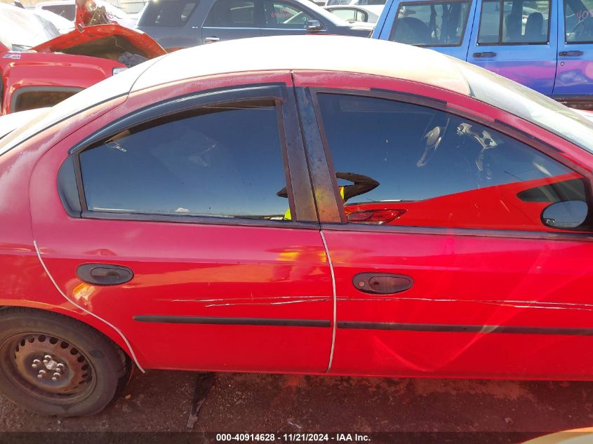 2003 Dodge Neon Se VIN: 1BES26C43D239241 Lot: 40914628