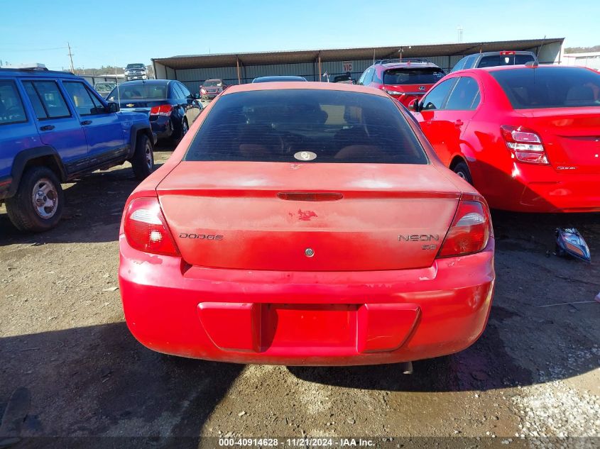 2003 Dodge Neon Se VIN: 1BES26C43D239241 Lot: 40914628