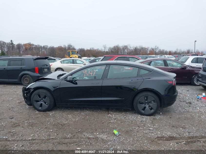 2023 Tesla Model 3 Rear-Wheel Drive VIN: 5YJ3E1EA8PF687861 Lot: 40914647