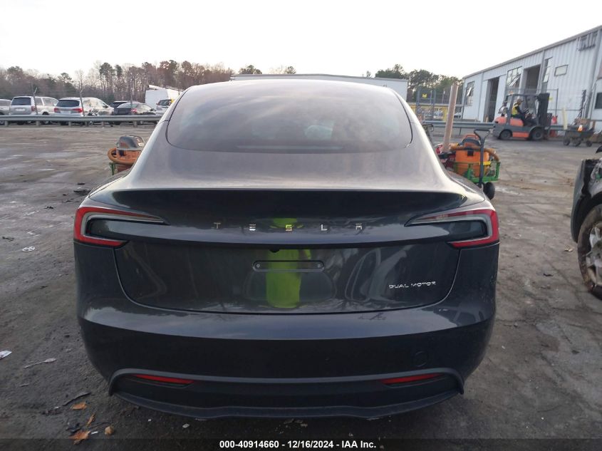 2024 Tesla Model 3 Long Range Dual Motor All-Wheel Drive VIN: 5YJ3E1EB5RF832446 Lot: 40914660