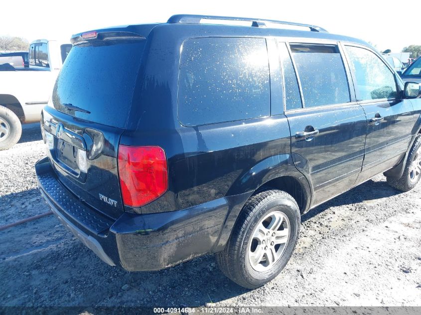 2005 Honda Pilot Ex-L VIN: 5FNYF18505B066452 Lot: 40914684