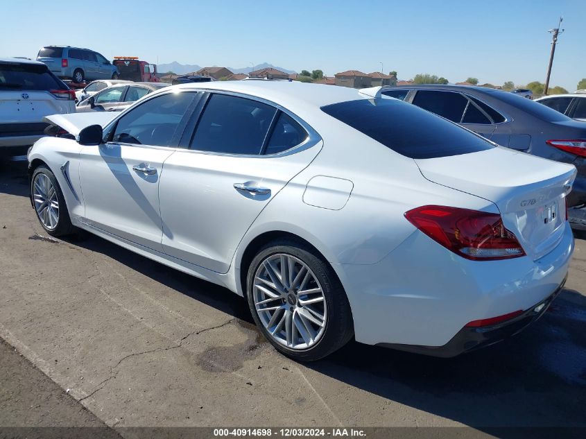 VIN KMTG64LA8LU060325 2020 Genesis G70, 2.0T Rwd no.3