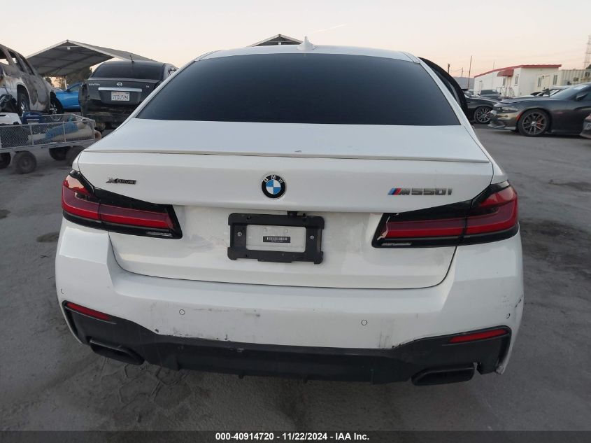 2021 BMW M550I xDrive VIN: WBA13BK01MCF84773 Lot: 40914720