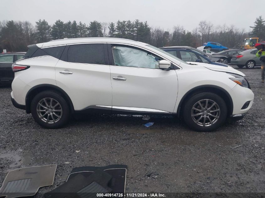 2018 Nissan Murano Sl VIN: 5N1AZ2MH0JN180313 Lot: 40914725