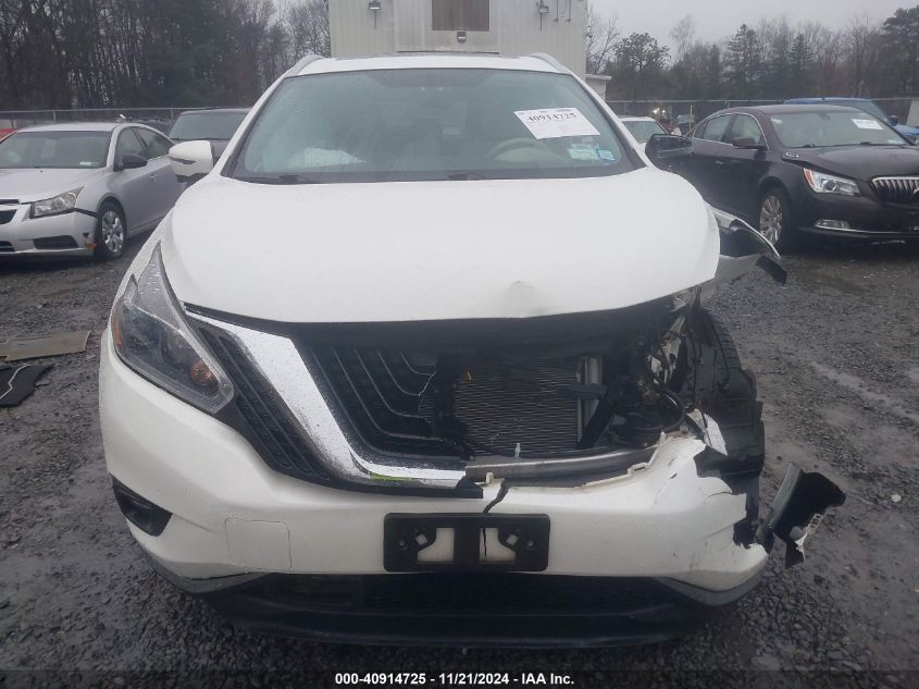 2018 Nissan Murano Sl VIN: 5N1AZ2MH0JN180313 Lot: 40914725