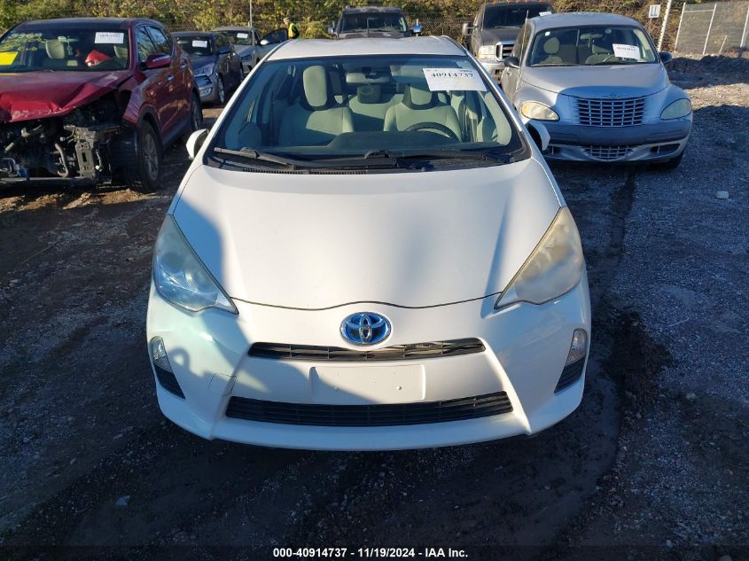 2012 Toyota Prius C One VIN: JTDKDTB34C1505897 Lot: 40914737