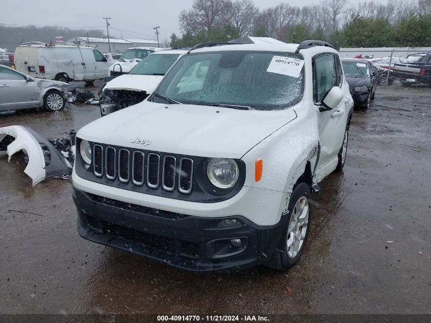 VIN ZACCJBBB5JPJ16047 2018 Jeep Renegade, Latitude 4X4 no.2