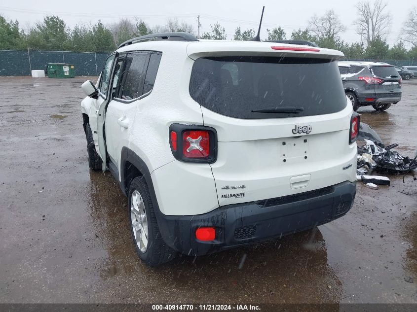 VIN ZACCJBBB5JPJ16047 2018 Jeep Renegade, Latitude 4X4 no.3