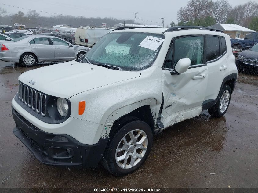 2018 Jeep Renegade Latitude 4X4 VIN: ZACCJBBB5JPJ16047 Lot: 40914770