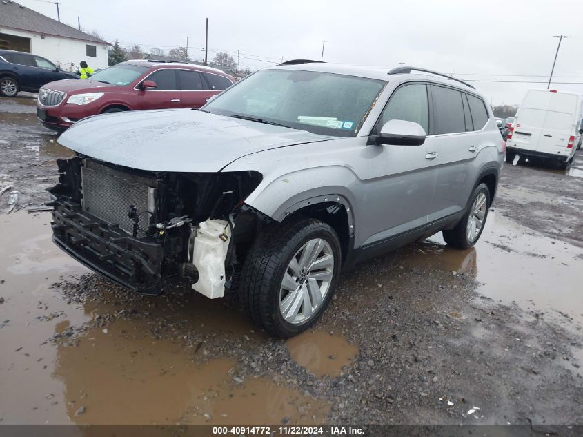 2021 Volkswagen Atlas 3.6L V6 Se W/Technology VIN: 1V2HR2CA6MC599014 Lot: 40914772