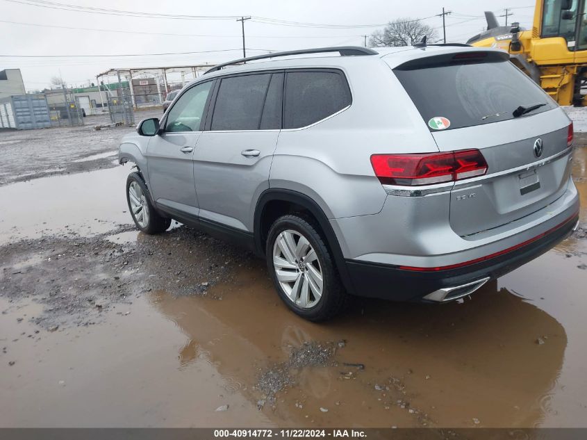 2021 Volkswagen Atlas 3.6L V6 Se W/Technology VIN: 1V2HR2CA6MC599014 Lot: 40914772