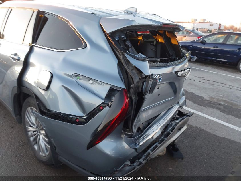 2022 Toyota Highlander Hybrid Platinum VIN: 5TDEBRCH5NS090708 Lot: 40914793