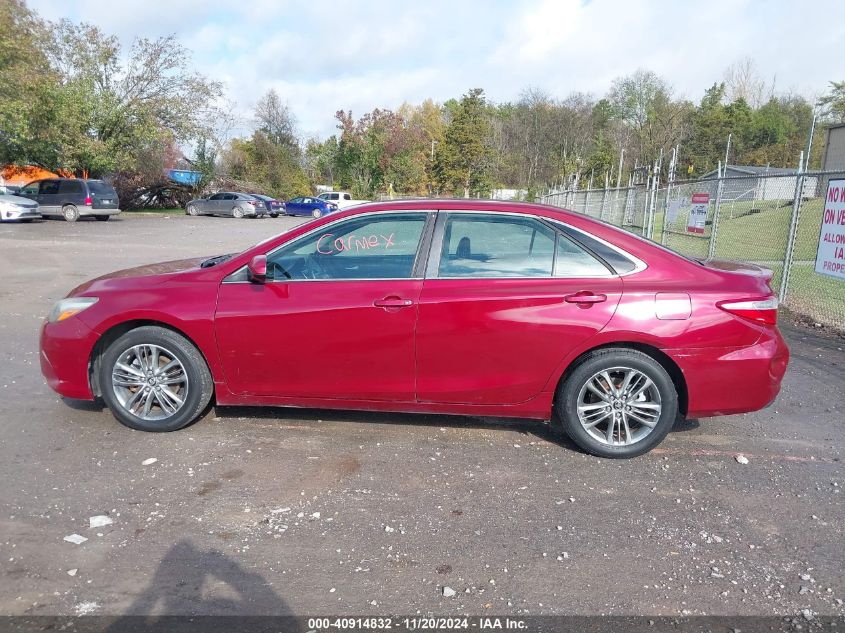 2015 Toyota Camry Se VIN: 4T1BF1FK3FU875186 Lot: 40914832