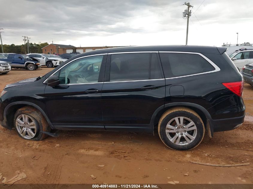 2018 Honda Pilot Lx VIN: 5FNYF5H13JB022105 Lot: 40914883