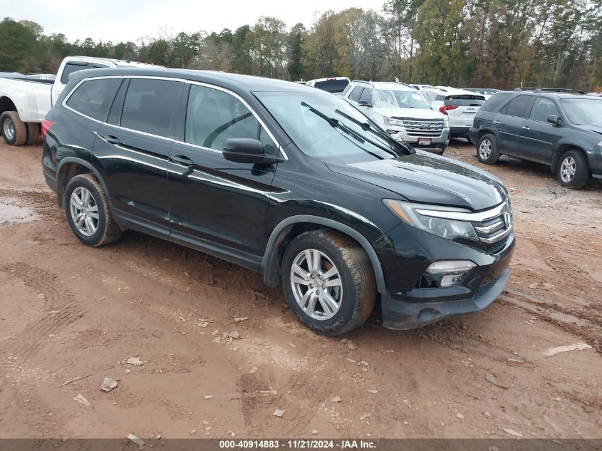 2018 Honda Pilot Lx VIN: 5FNYF5H13JB022105 Lot: 40914883