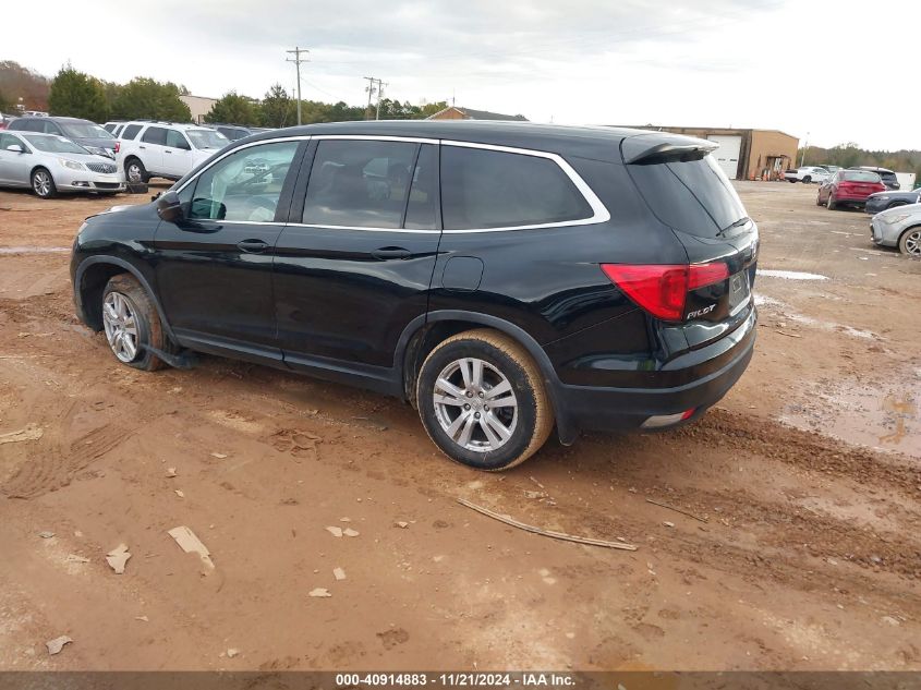 2018 Honda Pilot Lx VIN: 5FNYF5H13JB022105 Lot: 40914883