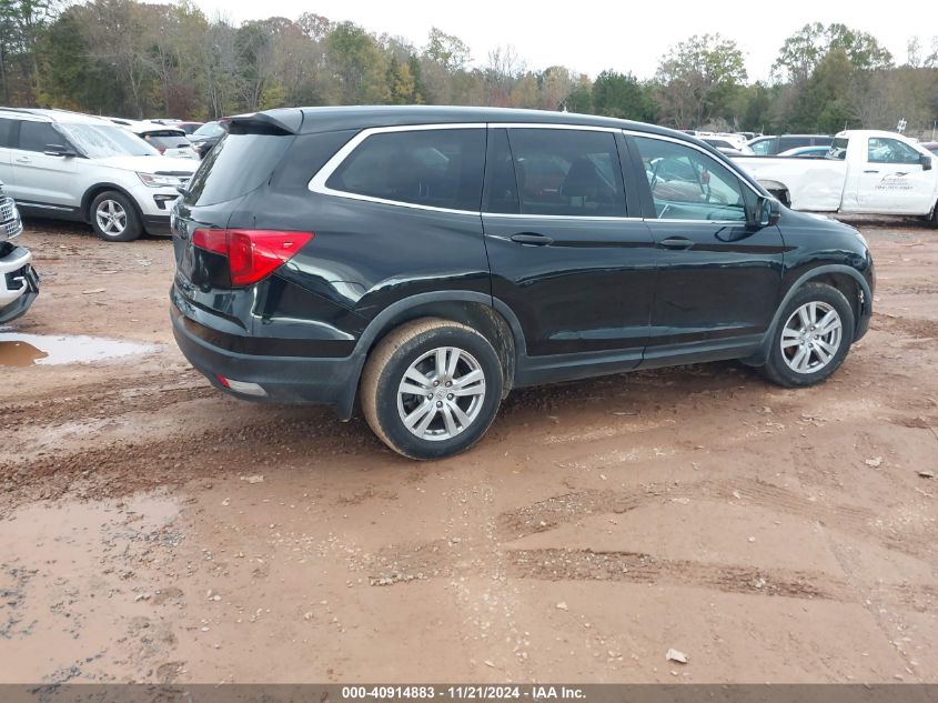 2018 Honda Pilot Lx VIN: 5FNYF5H13JB022105 Lot: 40914883