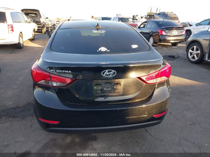 2016 Hyundai Elantra Se VIN: 5NPDH4AE3GH778883 Lot: 40914982