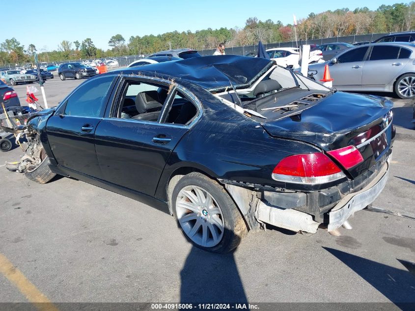 2006 BMW 750Li VIN: WBAHN83526DT32188 Lot: 40915006