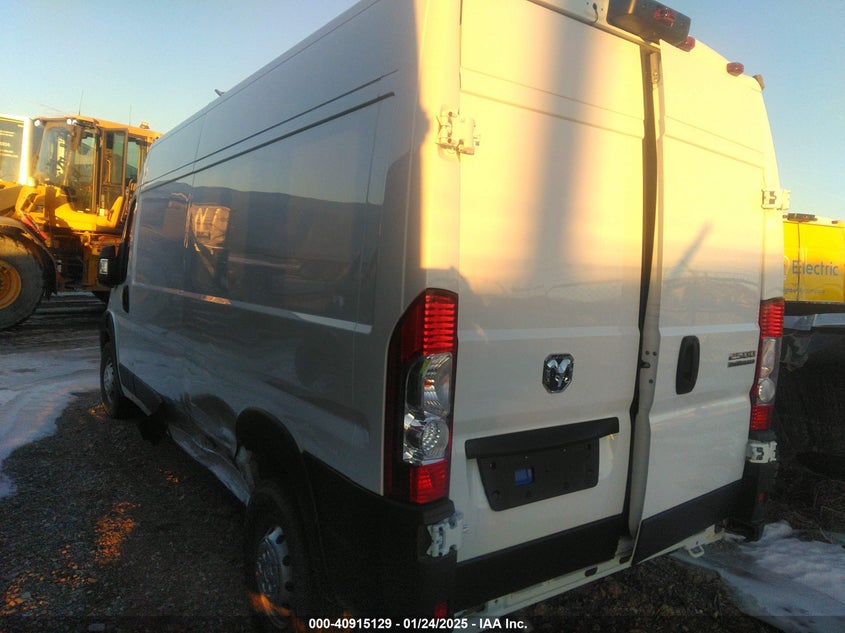 Vin: 3c6lrvdg9pe603139, lot: 41404835, ram promaster 2500 high roof 159 wb 20233