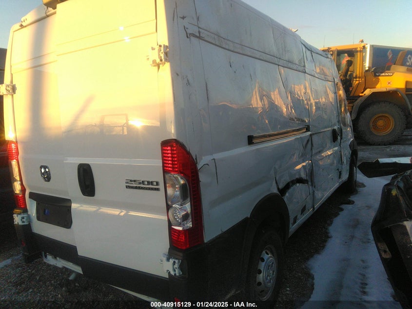 Vin: 3c6lrvdg9pe603139, lot: 41404835, ram promaster 2500 high roof 159 wb 20234