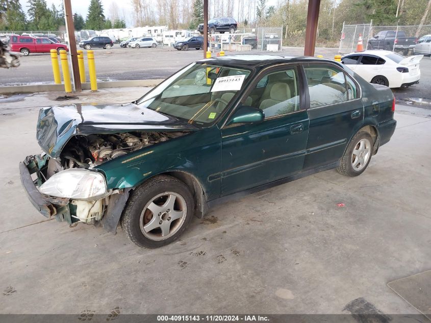 2000 Honda Civic Ex VIN: 2HGEJ8646YH596428 Lot: 40915143