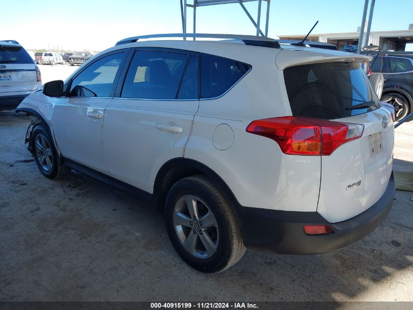 VIN 2T3WFREVXFW161395 2015 Toyota RAV4, Xle no.3