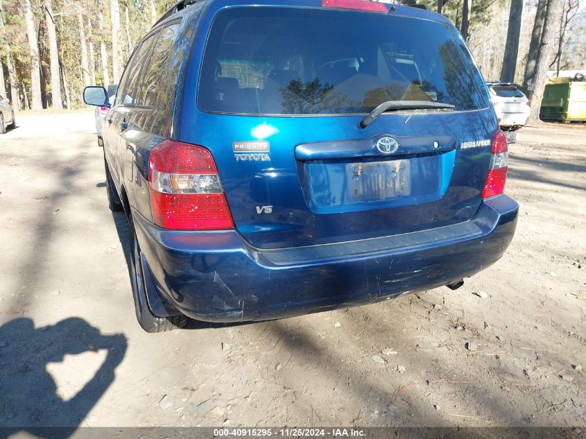 2005 Toyota Highlander V6 VIN: JTEDP21A950052360 Lot: 40915295