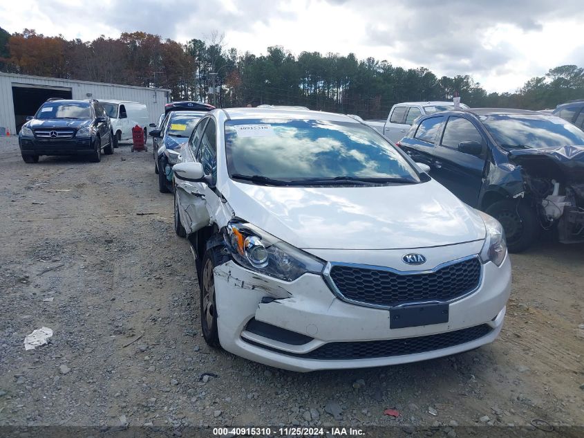 VIN KNAFX4A66G5535912 2016 KIA FORTE no.1