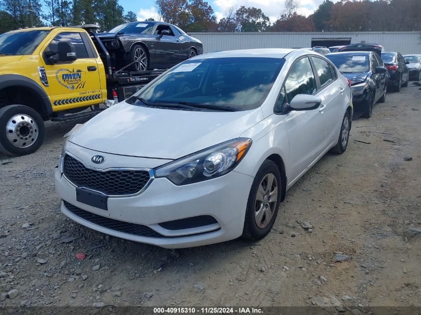 VIN KNAFX4A66G5535912 2016 KIA FORTE no.2