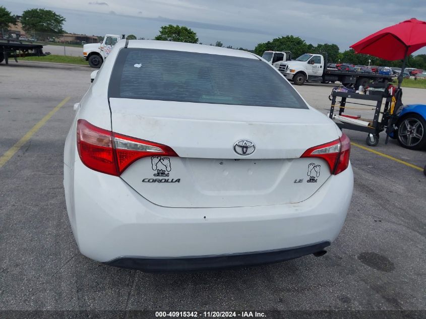 2017 Toyota Corolla Le VIN: 2T1BURHE5HC768124 Lot: 40915342