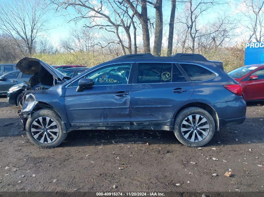 2016 Subaru Outback 2.5I Limited VIN: 4S4BSANC6G3326367 Lot: 40915374