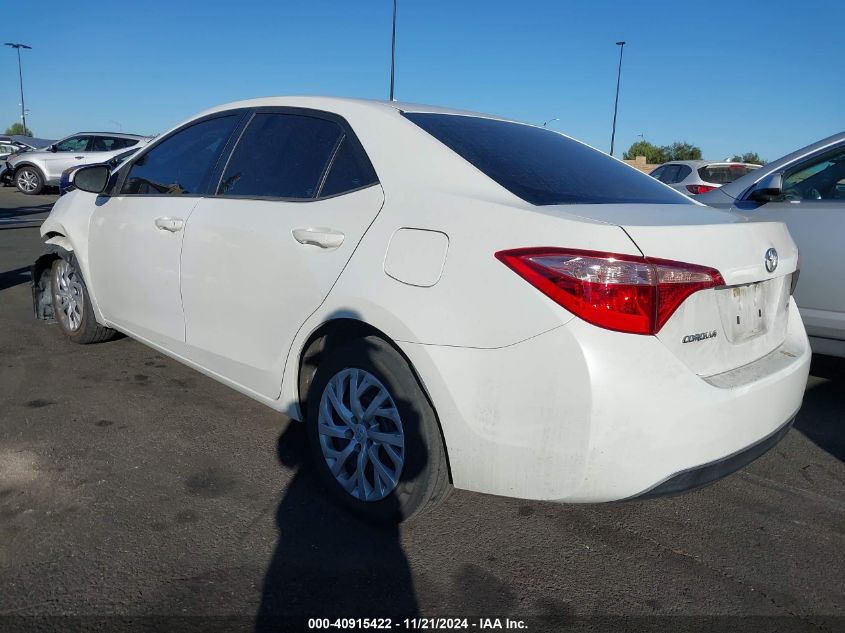 2018 Toyota Corolla Le VIN: 5YFBURHE5JP852191 Lot: 40915422