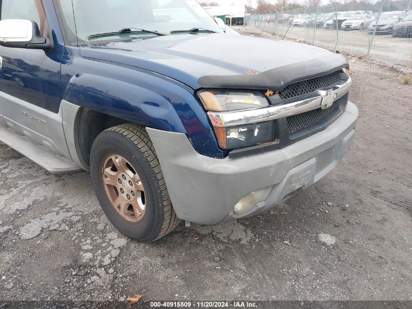 2002 Chevrolet Avalanche 1500 VIN: 3GNEK13T72G268299 Lot: 40915509