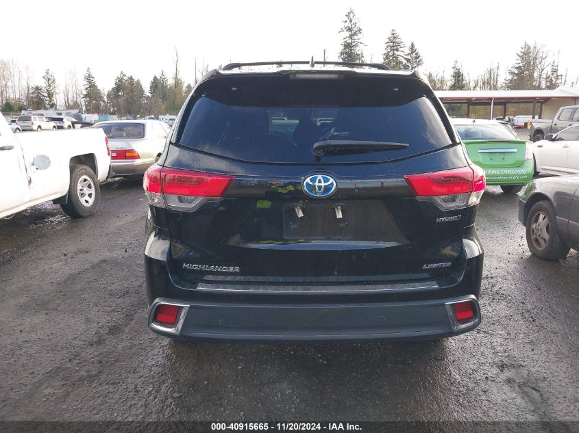 2019 Toyota Highlander Hybrid Limited Platinum VIN: 5TDDGRFH4KS058806 Lot: 40915665