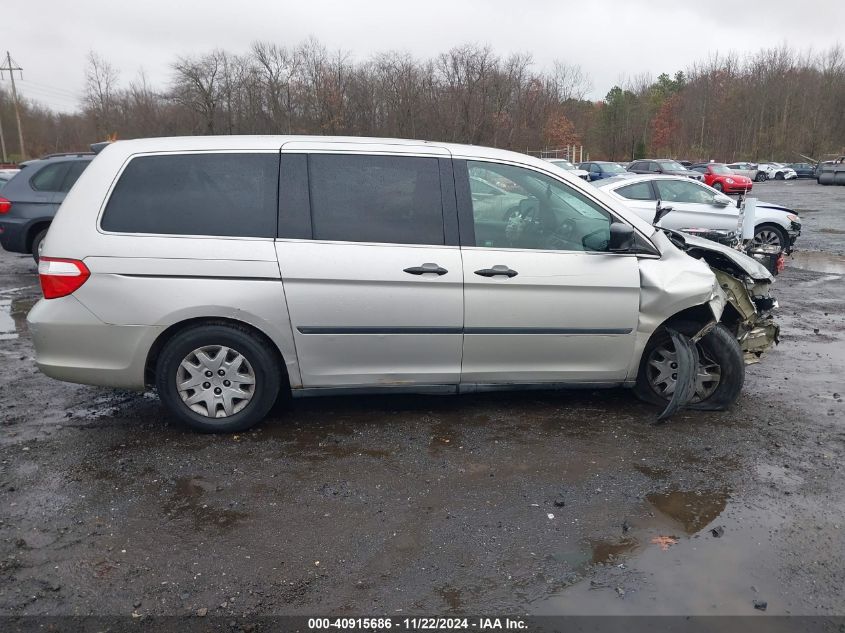 2006 Honda Odyssey Lx VIN: 5FNRL38256B087149 Lot: 40915686