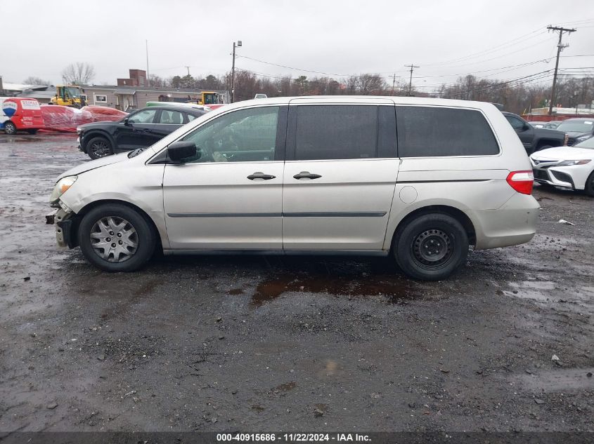 2006 Honda Odyssey Lx VIN: 5FNRL38256B087149 Lot: 40915686