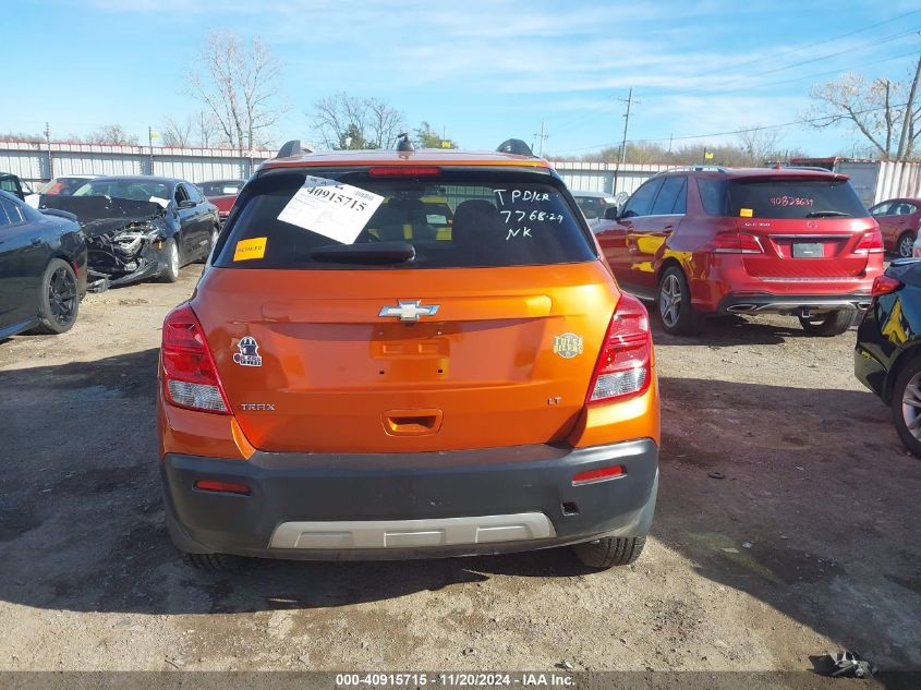 2015 Chevrolet Trax Lt VIN: KL7CJRSB8FB160778 Lot: 40915715